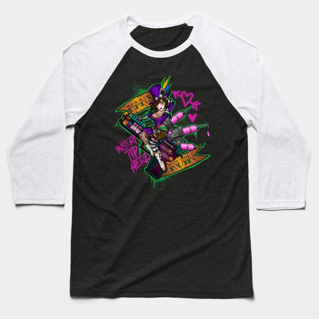 Borderlands Mad Moxxi Baseball T-Shirt by Candymachine85